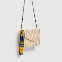 summer beach bag for women vintage elegant shoulder bag travel chain rattan box shoulder bag bohemian style woven straw bags