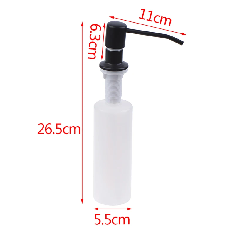 Кухонная раковина на бортике диспенсер для мыла кухонный никель Матовый жидкого