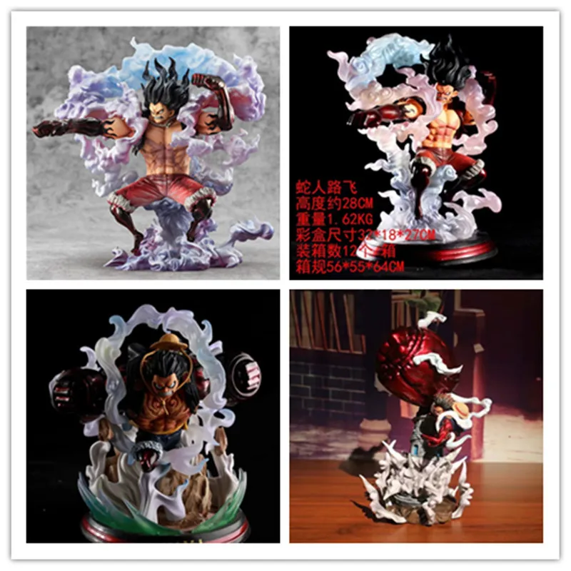 

16-28 см аниме One Piece The Snake Man Luffy Snakeman One Piece Monkey D Luffy Gear 4 SA-MAXIMUM фигурка ПВХ Коллекционная модель игрушка