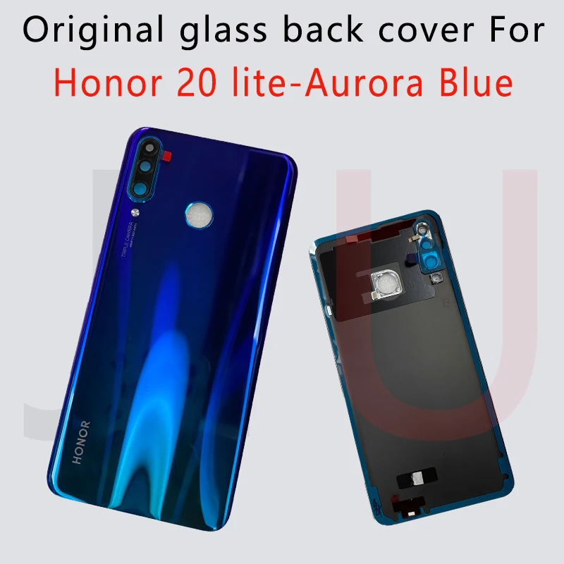 Funda trasera de cristal original para Huawei P30 lite, cubierta de bater&iacute;a MAR-LX1B,Mar-lx1h/MAR-LX1M para honor 20 lite, carcasa de repuesto-4