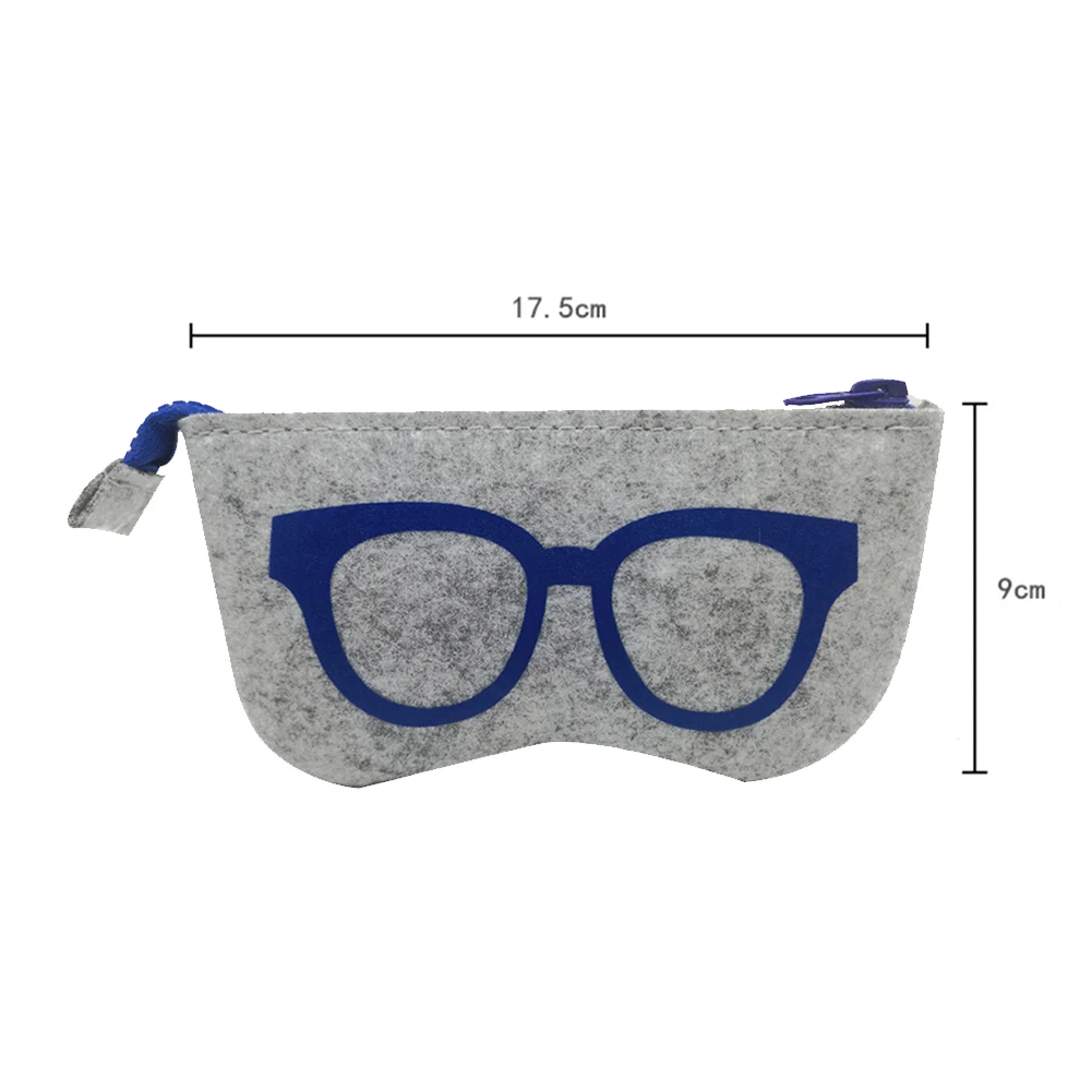

Portable Wool Felt Glasses Bag Women Sunglasses Bag Glasses Box Cases Zipper Sunglasses Storage Bag Sunglasses Organizer Box