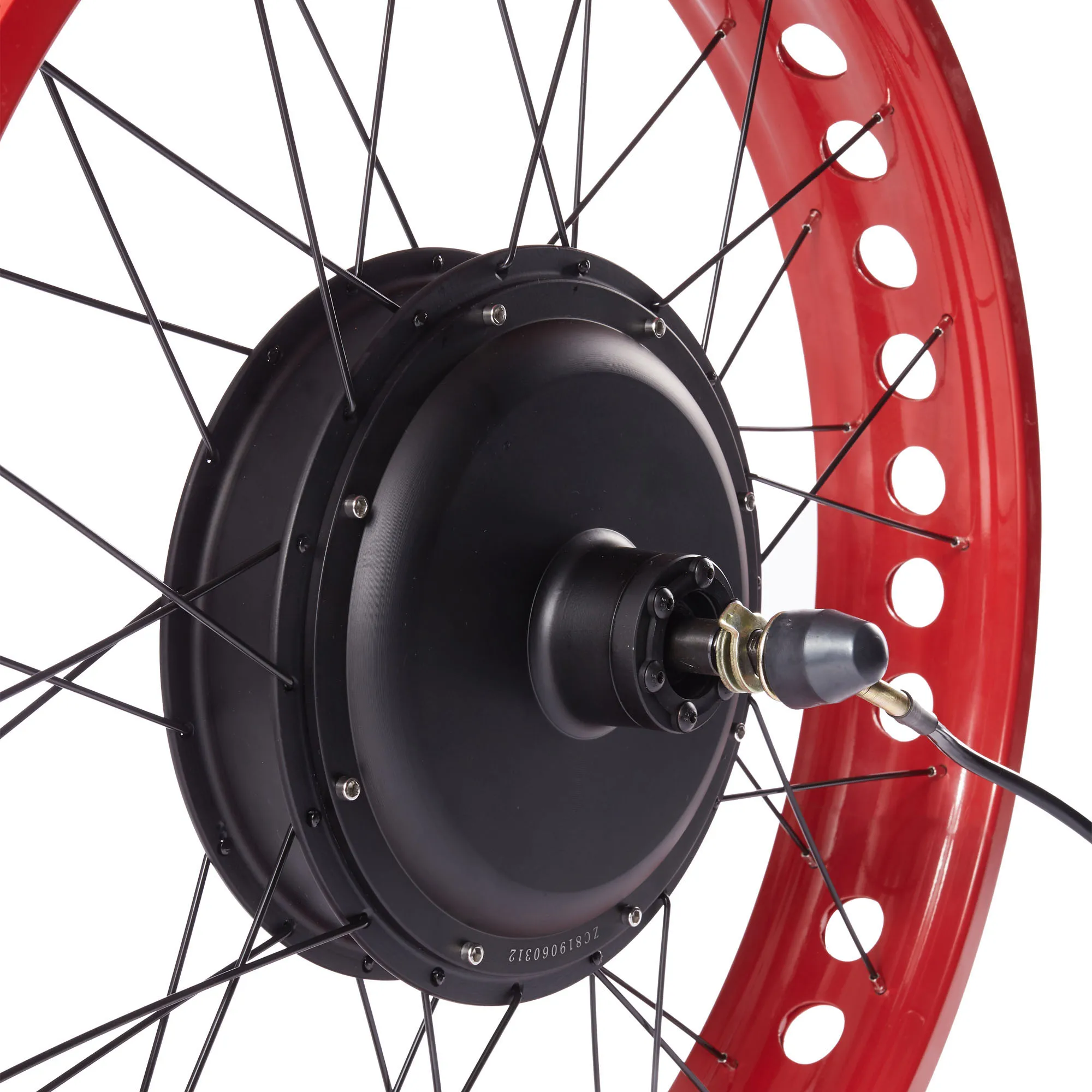 26 InchesFat Электрический велосипед Красный переднее/заднее колесо конверсионный