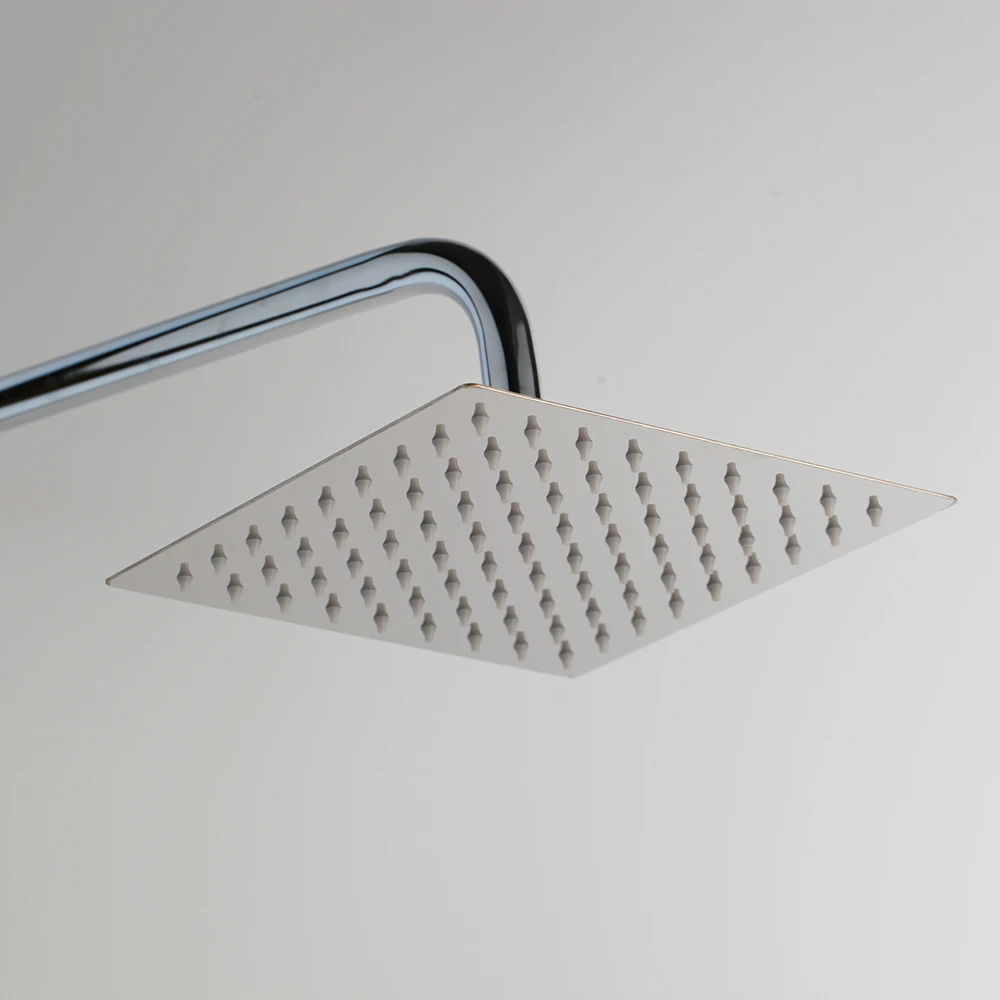 KEMAIDI хромированный дождевой смеситель для душа набор однорычажный ванны и полка