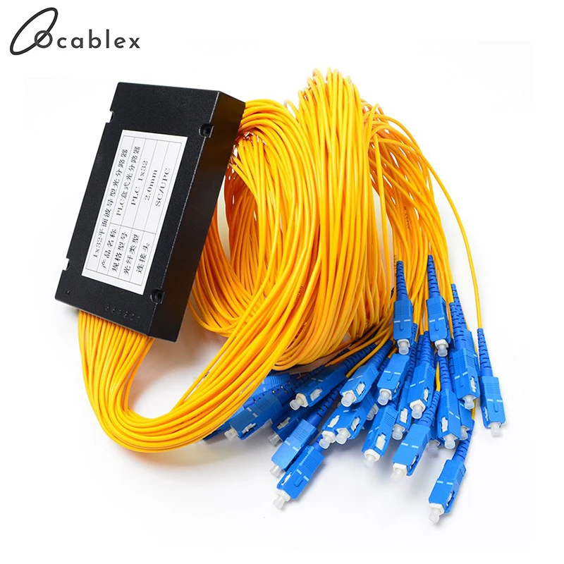 Волоконно-оптический PLC сплиттер коробка 1x32 SC/UPC разъем 2 0 мм 1 м Бесплатная
