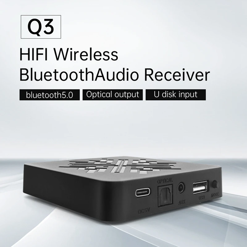 Беспроводной цифровой аудиоприемник Q3 HiFi Bluetooth AUX 3 5 мм выход USB музыкальный плеер