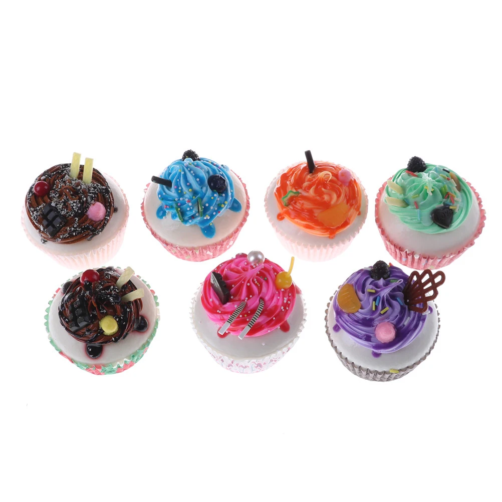 

1PcCute Simulation Artificial Cake Ice Cream Miniature Dollhouse Kitchen Toys Decoration Accessories Decor Craft Toys