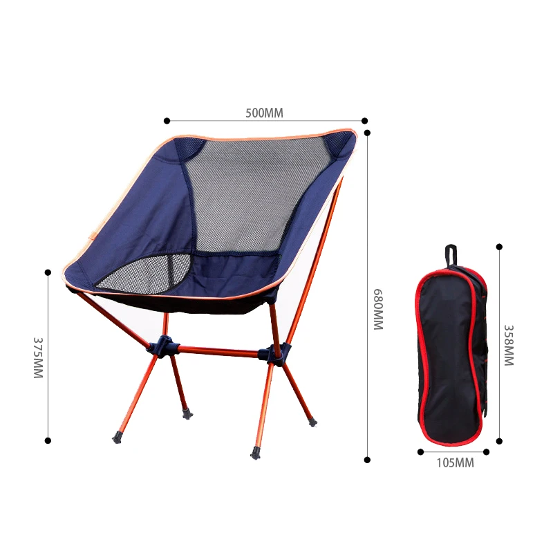 

Outdoor Camping Chair Portable Ultralight Folding Chairs Detachable Moon Chair Outdoor Picnic BBQ Stool Beach Fishing Chairs