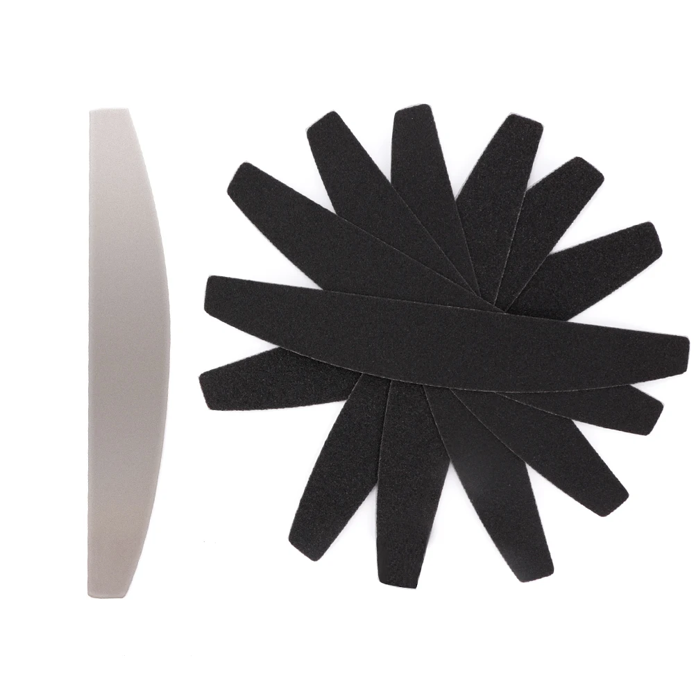 10Pcs Nail File Sanding Buffer Block Pedicure Manicure Buffing Beauty Tools Professional Nail Buffer Files with Metal Handle