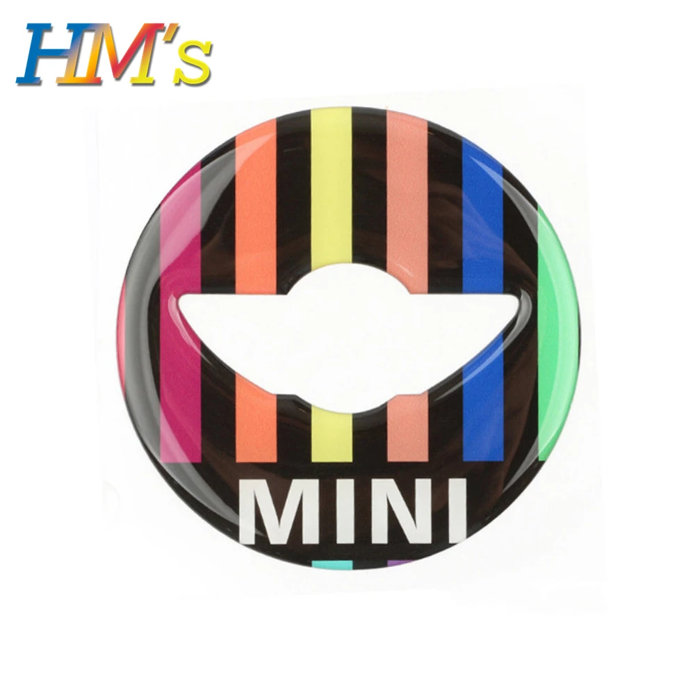 Rainbow Наклейки для рулевого колеса автомобиля для Mini Countryman F60 для Mini Clubman F54 аксессуары для укладки для Mini Cooper F56 F55 F57 - Название цвета: Rainbow