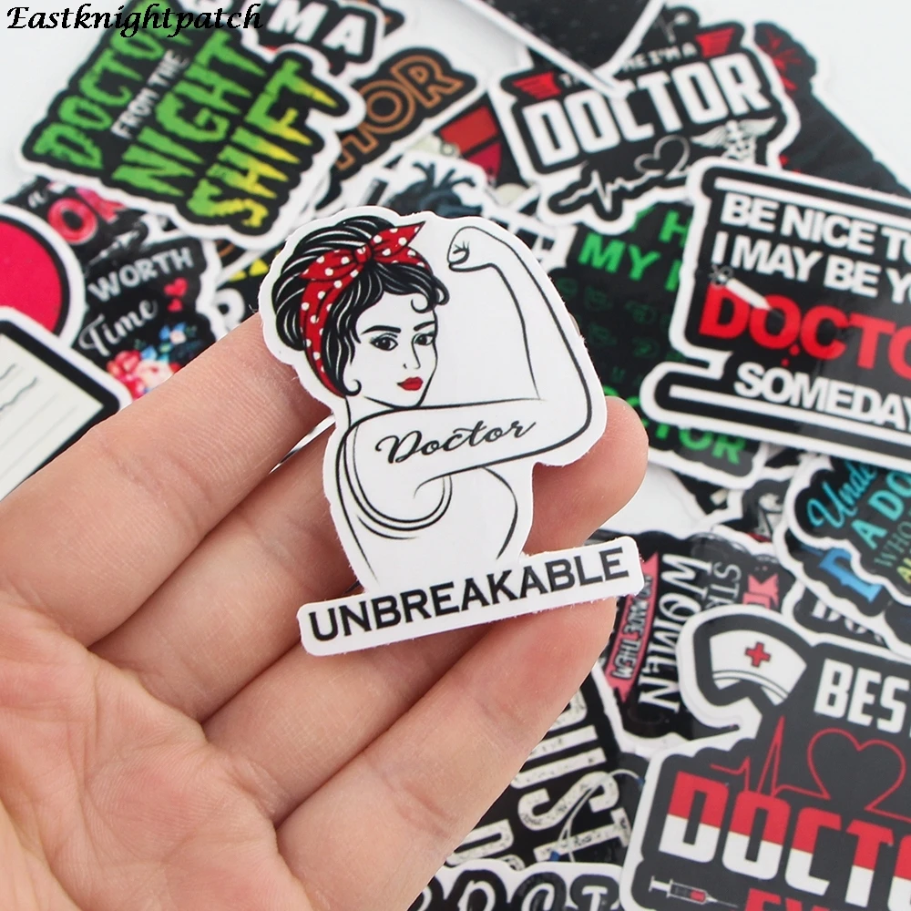 

E2804 43pcs Cartoon Text Waterproof Stickers Skateboard Suitcase Guitar Graffiti DIY Sticker Classic Toy