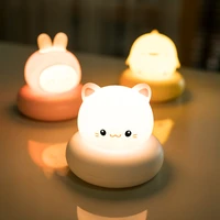 chirldren night light rabbit bear duck cat night lamp for bedroom baby kid room lights decor toys gifts under cabinet lights