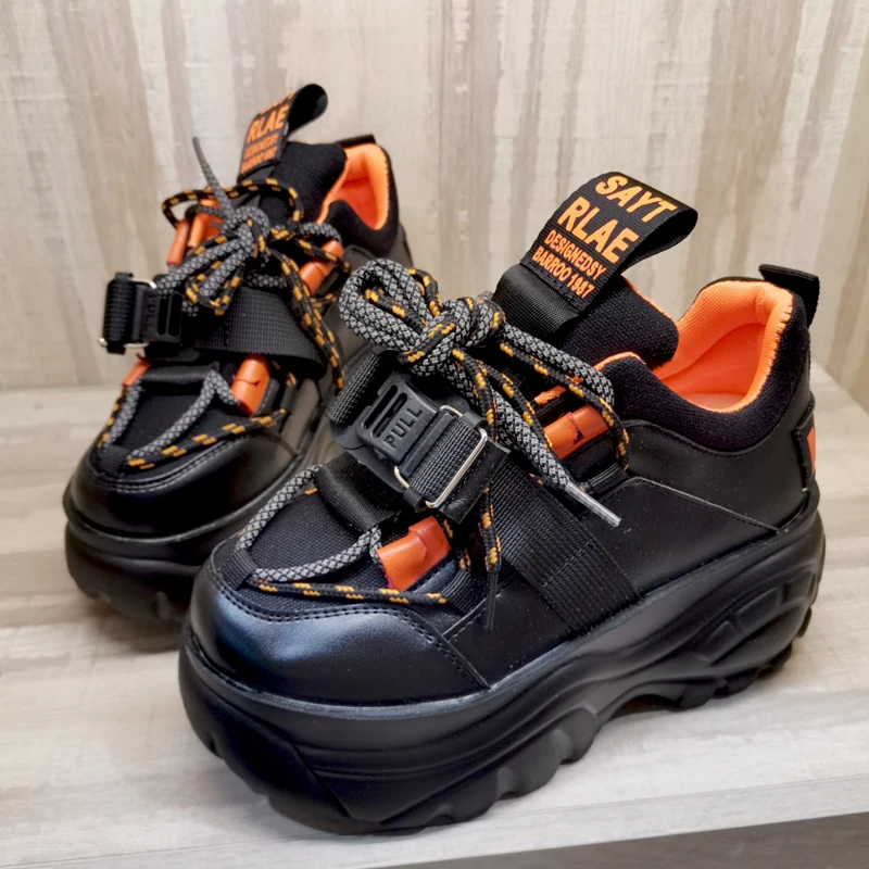 

Winter Chunky Sneakers For Women Fashion Ladies 7cm Wedges Designer Dad Casual Shoes Woman Leather Sports Platform Sneakers 2019