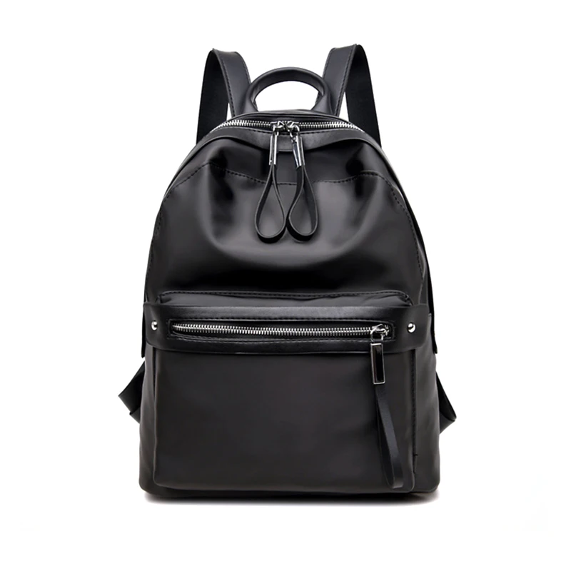 

Hot High Quality Black Sports Bag Zipper Shoulder Bag Fitness Women Backpacks PU Leather Backpacks Running Bag