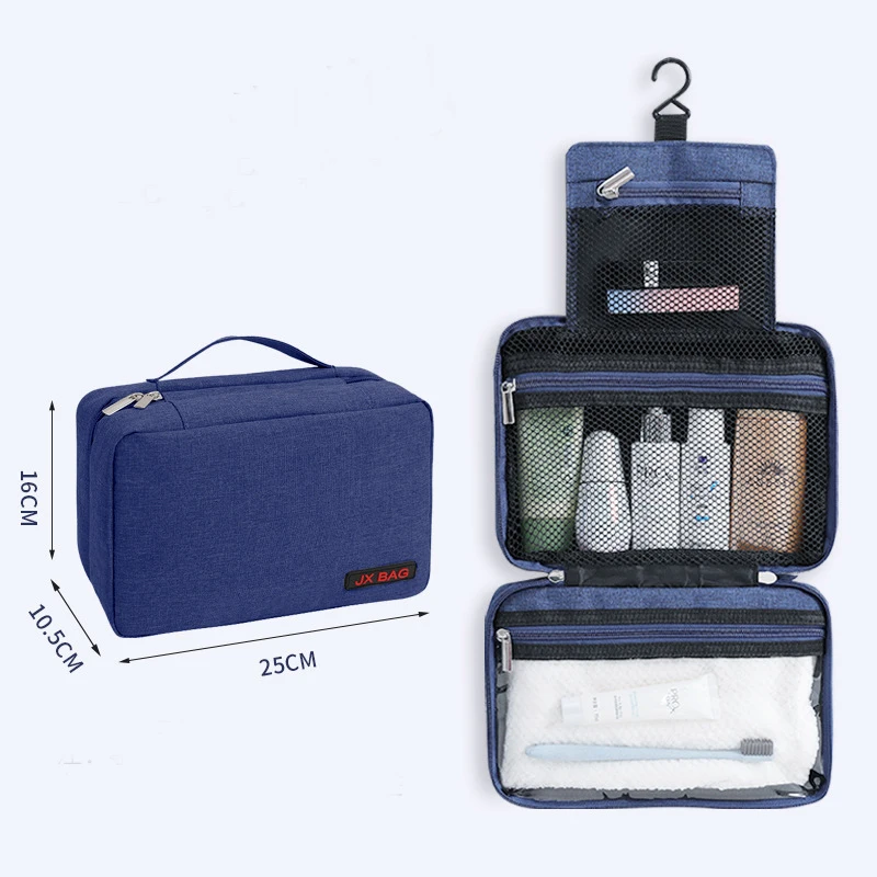 Men Travel Waterproof Oxford Toiletry Bag Women Cosmetic Beautician Case Bathroom and Shower Toilettas Wash Organizer