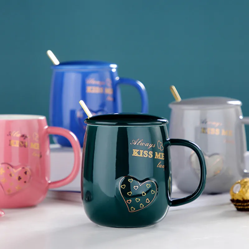 

Nordic Alphabetic Coffee Mug Ceramic Women Luxury Office Water Cup Gift Breafast Milk Tea Mug Beker Business Mugs Set AC50MU