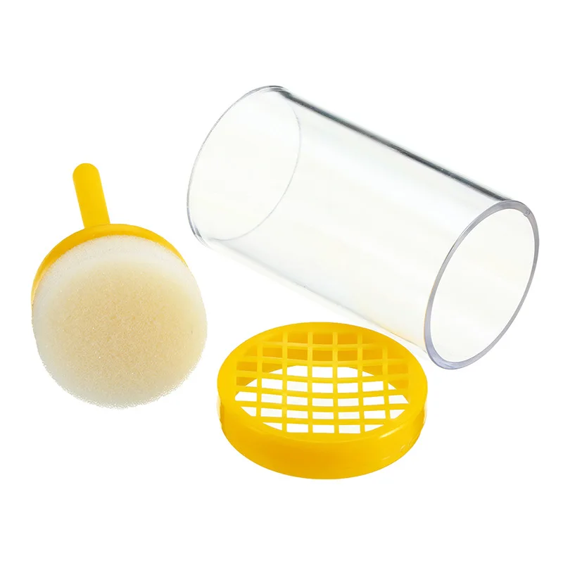 1 set Plastic Queen Bee Marking Cage and Marker Pen Bottle with Plunger Capture Beekeeping Equipment | Дом и сад