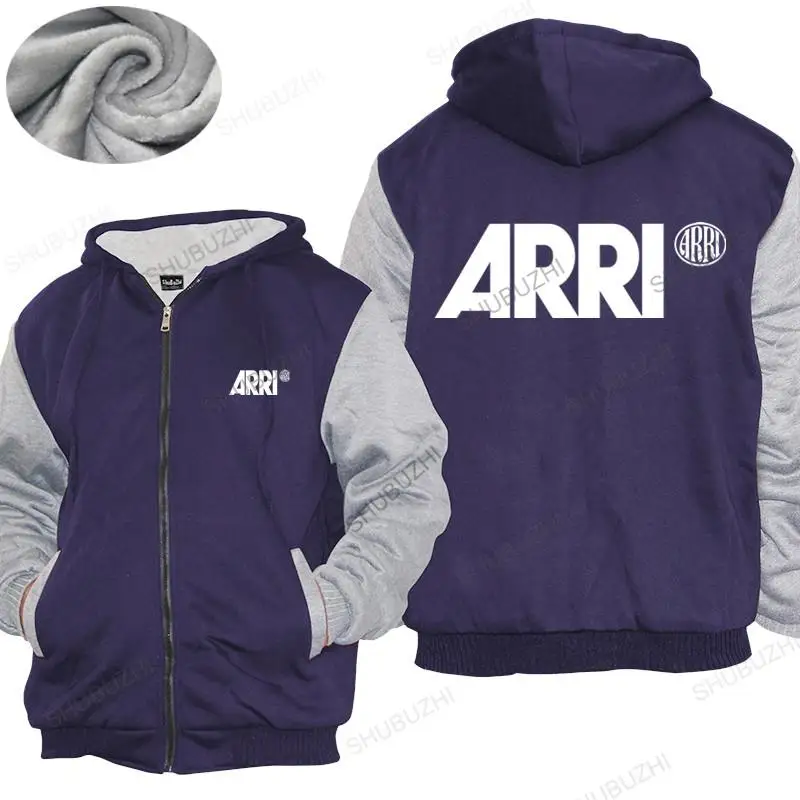 Мужская зимняя хлопковая теплая куртка свободные топы худи с логотипом ARRI Motion