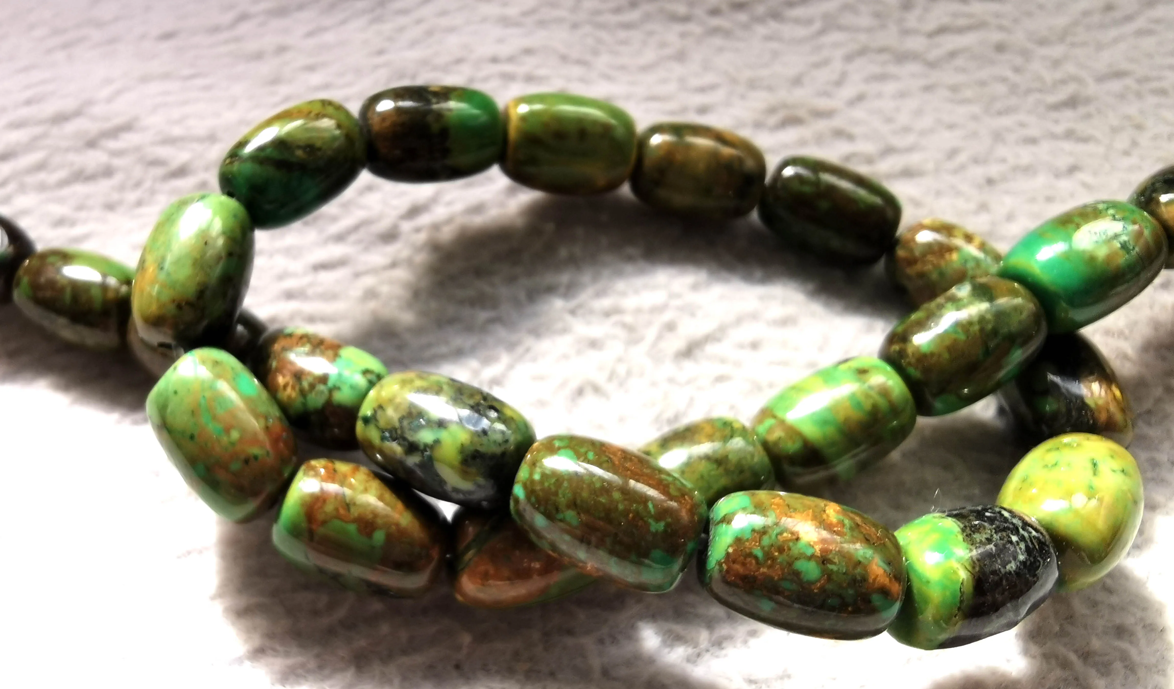 

35pcs Brown Green Turquoise Beads 8x12mmDrum Barrel Bicone Rice oval blue Turquoise Gemstone spacer bead 16inch