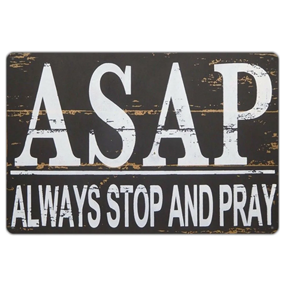 Винтажные металлические жестяные плакаты с надписями на английском языке