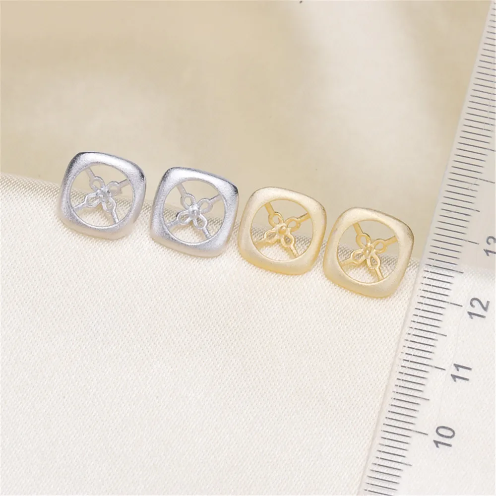 925 Sterling Silver Earring Hooks Stud Plugs Women Simple Fashion Jewelry Making Accessories For DIY Pearl Earring Jewelry