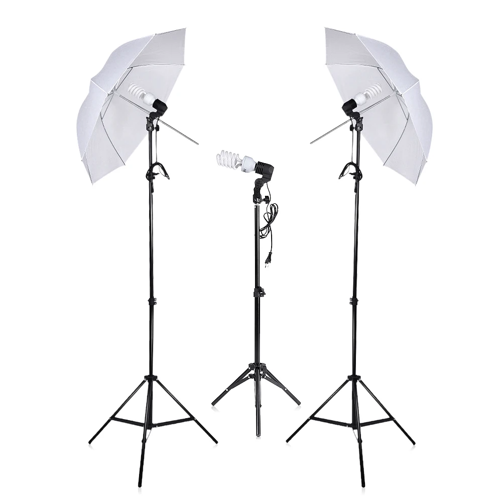 Зонтик для фотосъемки/видео Andoer портретов комплект непрерывного тройного