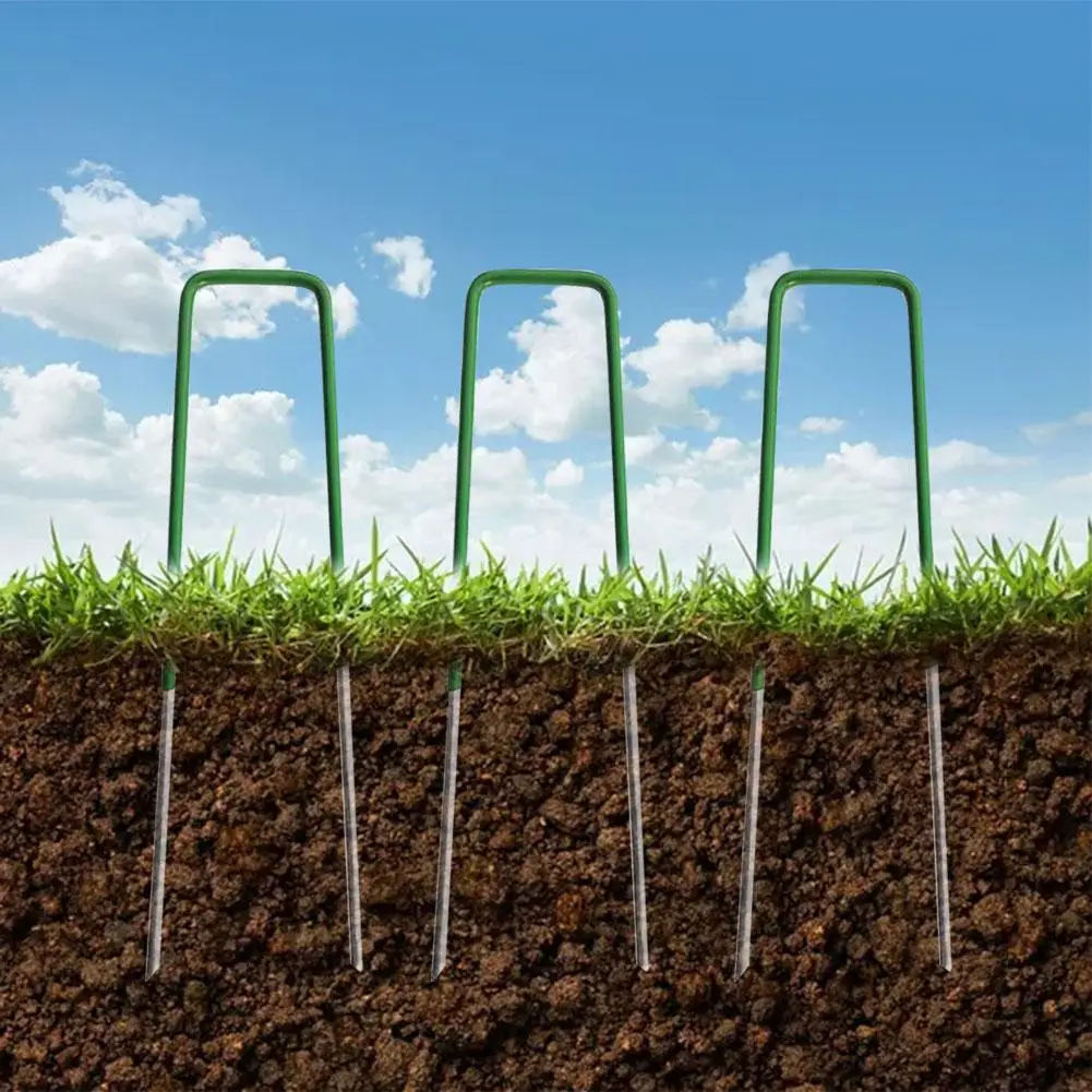 10 шт. U образная искусственная оцинкованная сталь прочные безопасные гвозди для