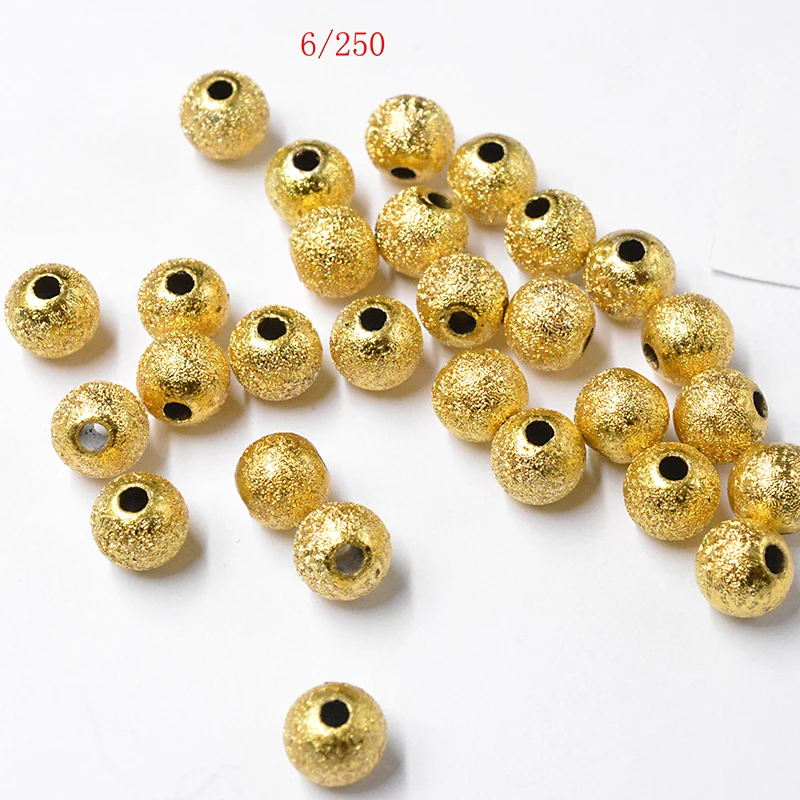 40 шт. 6 мм круглые акриловые бусины разных цветов/серебристого цвета/золотого