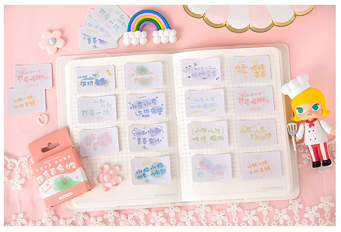 

45pcs/box Creative 100 surnames Series Beautiful Sticker Decoration Office School kids supplies stickers(ss-382)