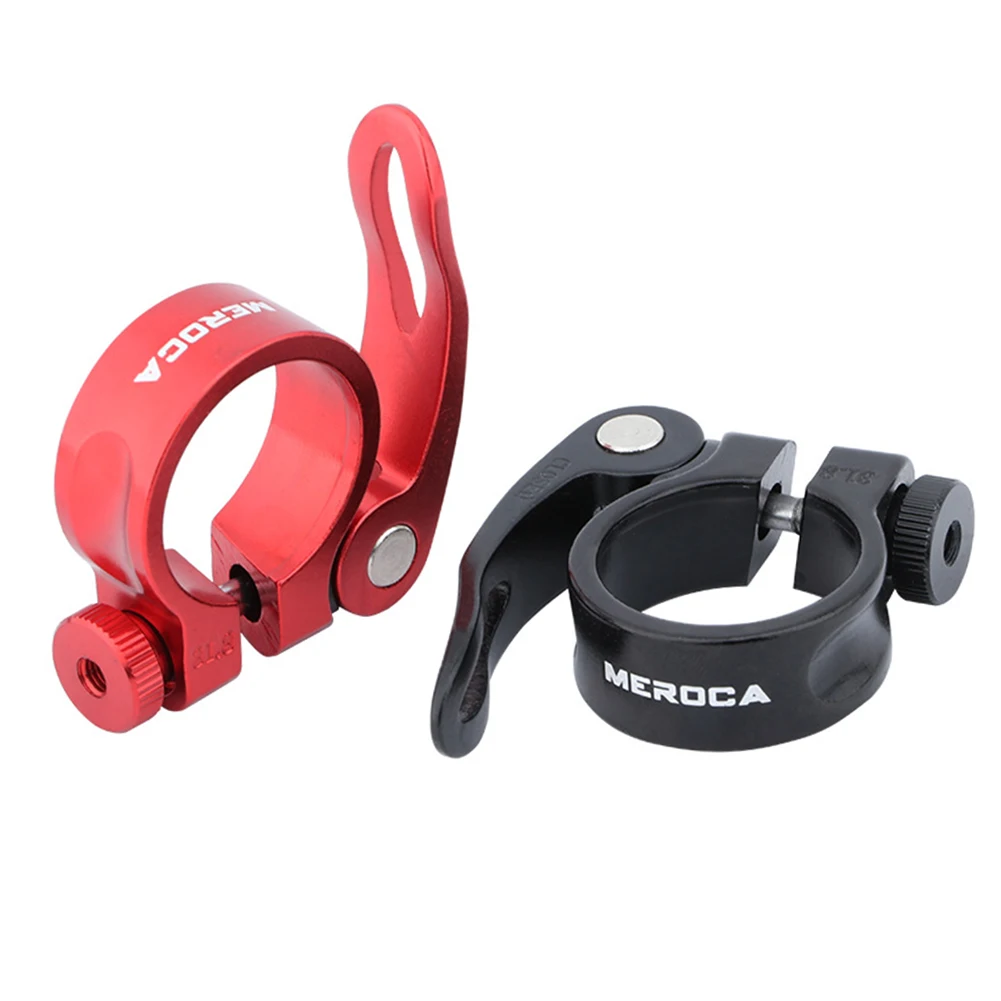 

31.8/34.9mm MTB Bike Road Quick Release Seat Post Clamp Aluminum Alloy Fixed Gear Bicycle Saddle Seat Tube Mount Clip for Cyclin