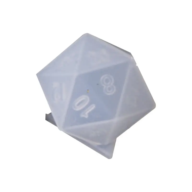 

DIY Crystal Epoxy Mold Dice Fillet Shape Multi-spec Digital Game Silicone Mould