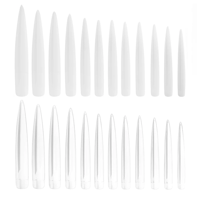 120 шт. система удлинения с полным покрытием скульптурные прозрачные накладные