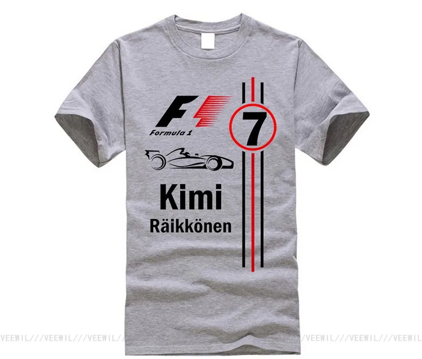Крутые футболки Kimi Raikkonen модная мужская футболка с круглым вырезом Мужская