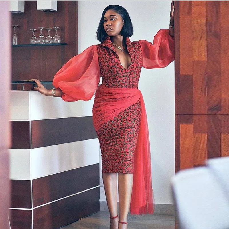 

Женские платья 2021 облегающее сексуальное платье, бодикон, с рисунком, вечерние Сетчатое платье с длинными рукавами в стиле пэчворк Стильный...