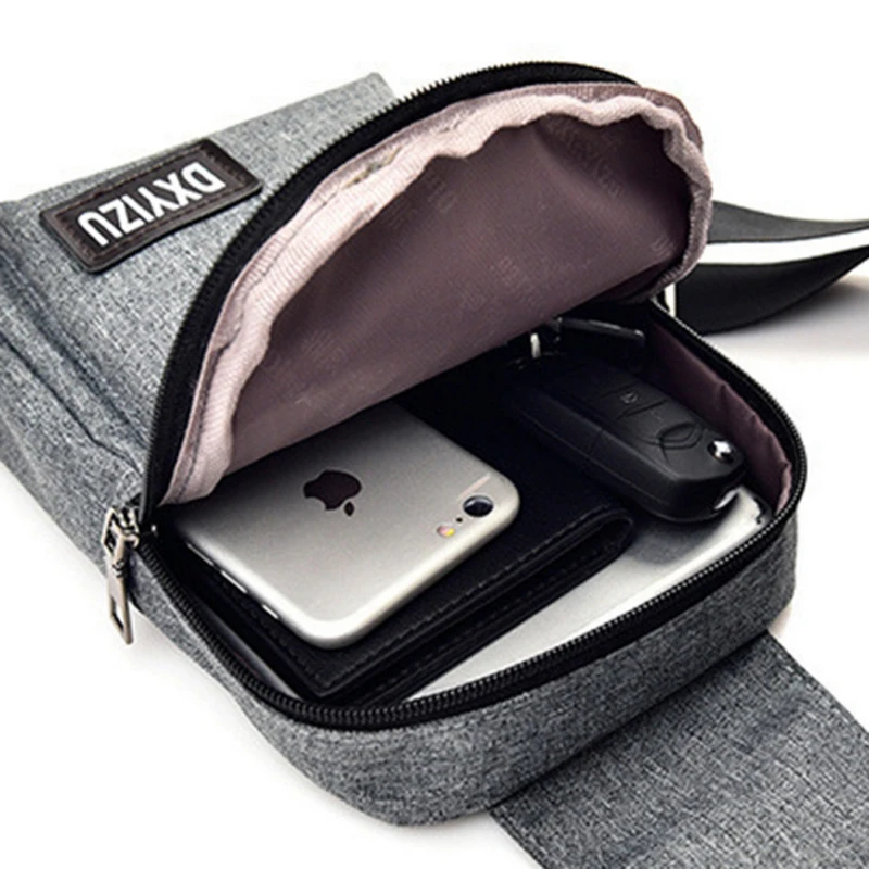 Мини сумки через плечо для мужчин и женщин повседневная нагрудная сумочка на