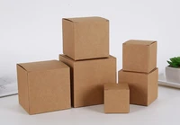 square kraft paper boxes cosmetic cream jar bottle packaging box brown diy party candy cookie gift paper box 500pcslot