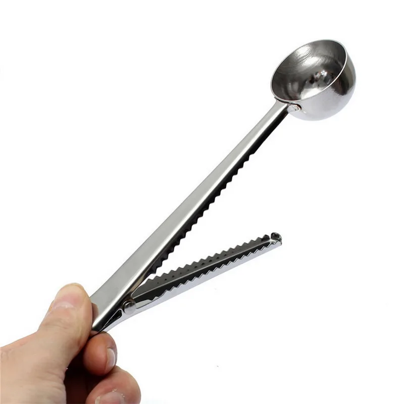 Два в одном из нержавеющей стали кофе ложка Герметизация Клип кухонные