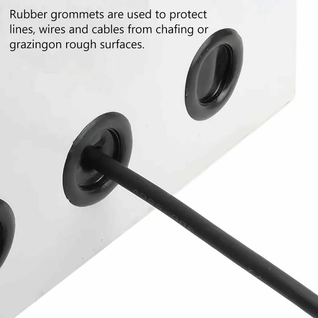 

Rubber Rubber Grommet Tools Wiring Bung Assorted Size Assortment Kits Black