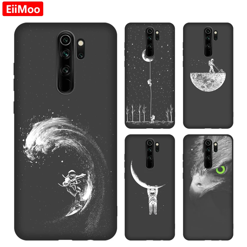 Чехол EiiMoo для телефона Xiaomi Redmi Note 8 Pro мягкий силиконовый чехол с мультяшным