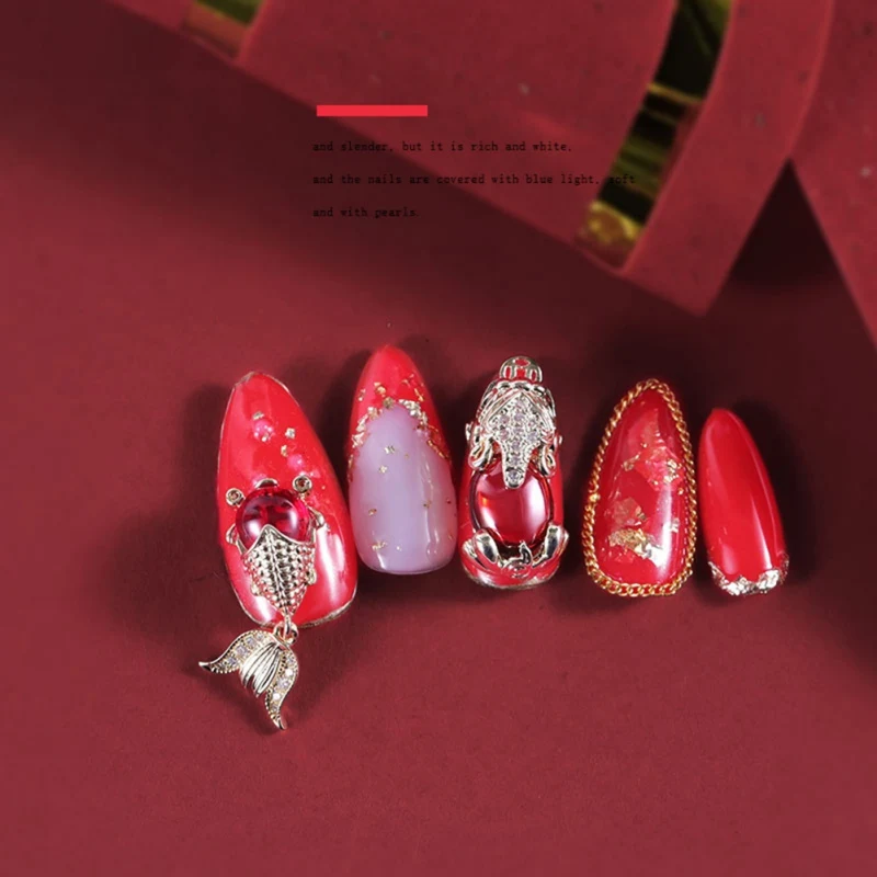 Новые креативные ювелирные изделия с бриллиантами для маникюра счастливый кот