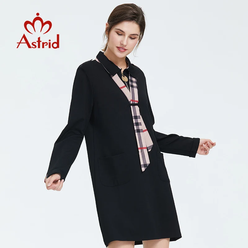 Astrid 2019 Осеннее новое поступление женское платье высокого качества с длинным