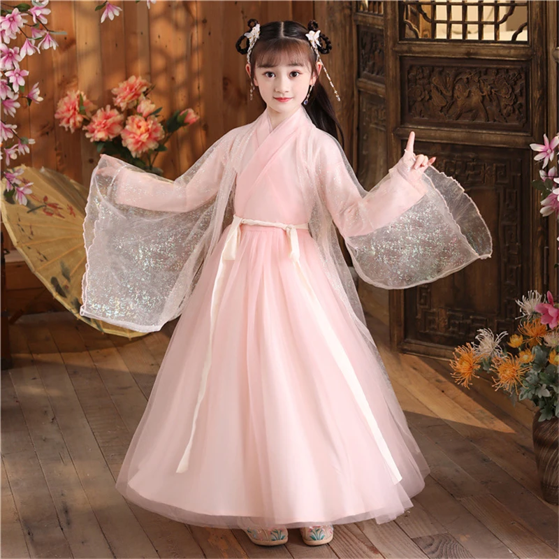

2021 летний топ, юбки, наряды, платье, розовый ханьфу, в китайском стиле, кавайные девушки, винтажный праздвечерние чный сценический костюм, одежда