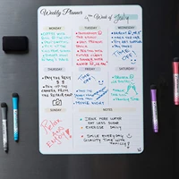 magnetic dry erase calendar board for fridge monthly calendar whiteboard for refrigerator white board menu weekly planner sheet