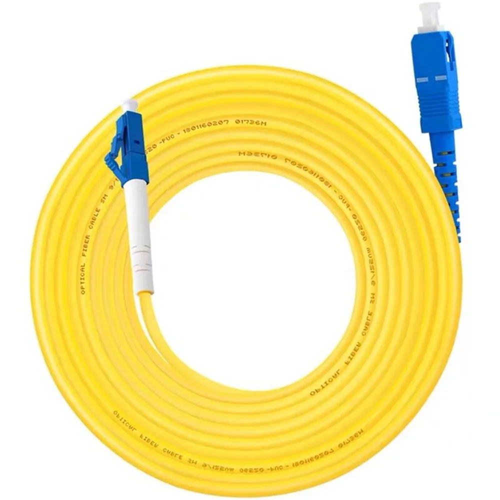 LC/ UPC-SC /UPC Fiber Optic Patch Cord Simplex Single Mode Cord Diameter 3mm Length 1M 2M 3M or Accept Customization