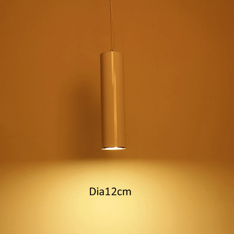 Цветная лампа на заказ диаметр 12 см алюминиевая трубка светодиодная Подвесная с