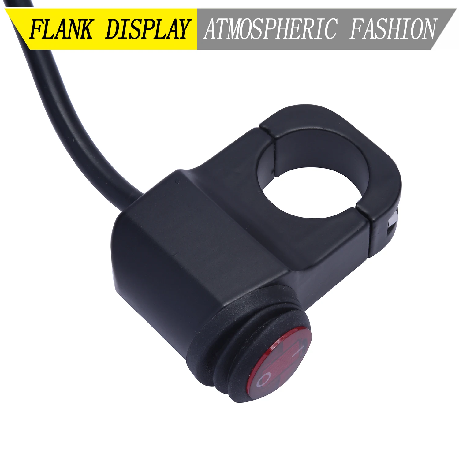 

Universal Motorcycle Handlebar Headlight Switch ON OFF Button for Motorbike DC12V/10A Black On Off Switch For Fog Spot Lights