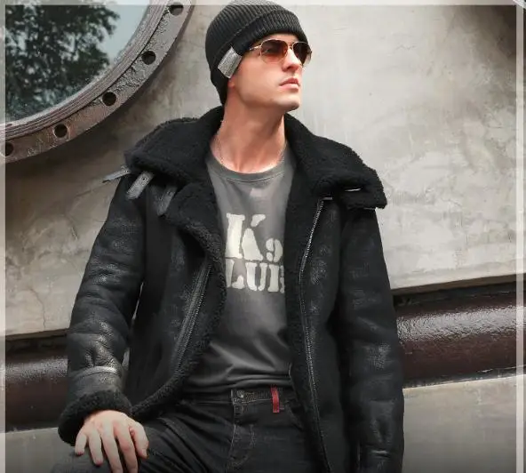 Мехом Бесплатная доставка овцы куртки из стриженной шерсти меховая одежда кожи