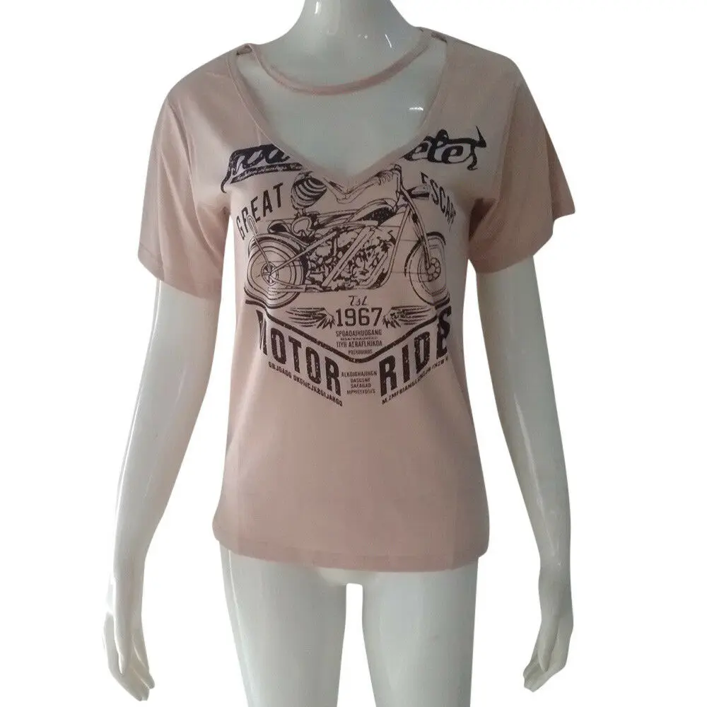 Женская блузка с коротким рукавом и V-образным вырезом | одежда