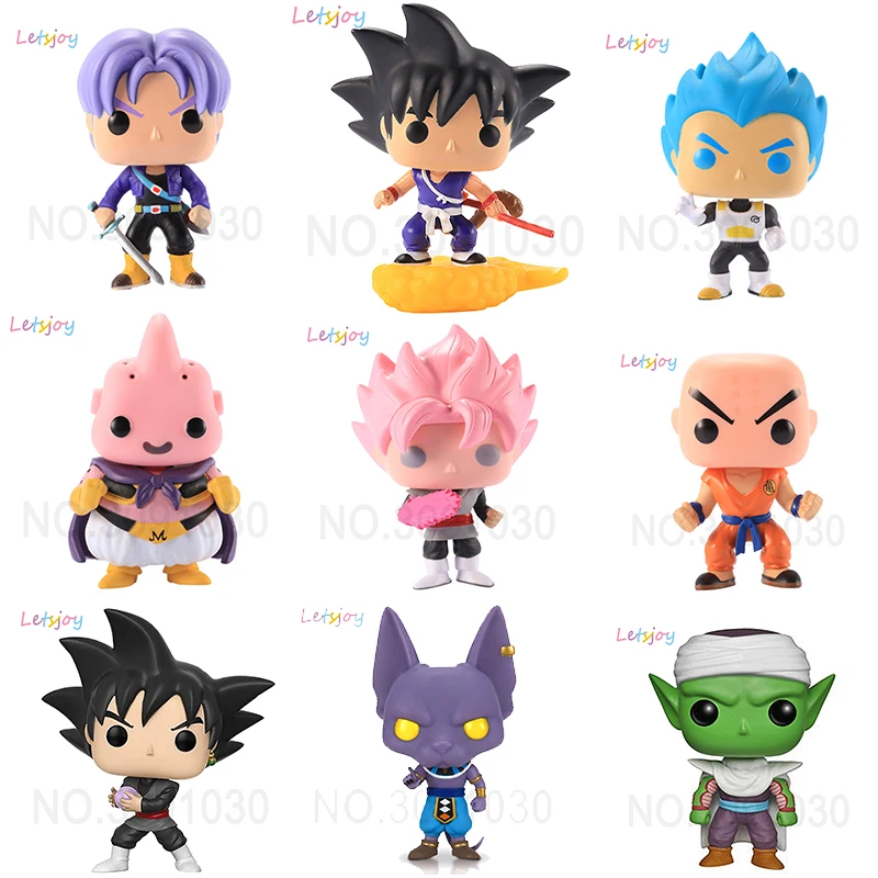 Letsjoy 10 см pop horse dragon ball Son Goku Kuririn Buu трусы аниме vegetto super Saiyan Vinly комплекты для гаража