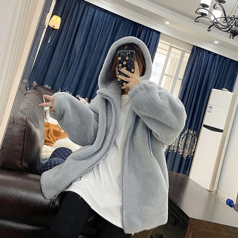 

Новое модное зимнее пальто, женская меховая куртка, шерстяное пальто, пальто с овчиной, пальто из гранулированного меха, женские парки ML5005