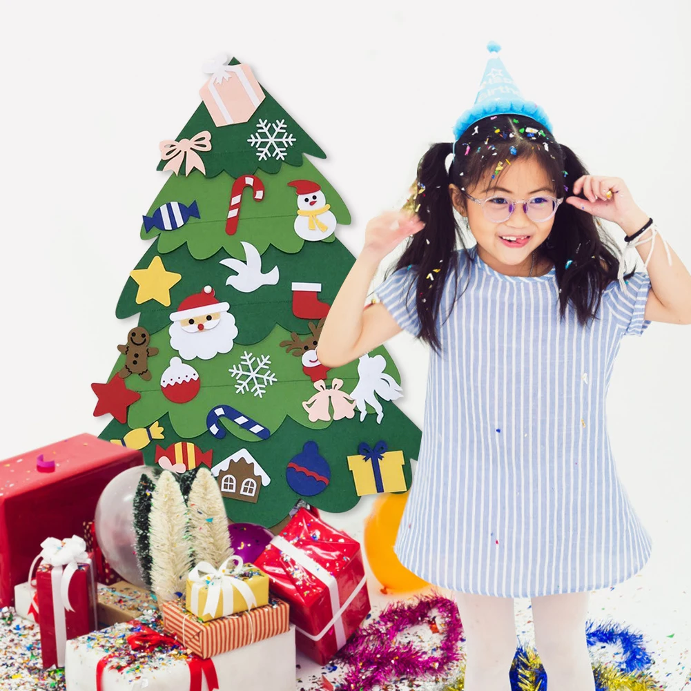 Рождественская елка ручной работы из войлока новогодние подарки детские игрушки